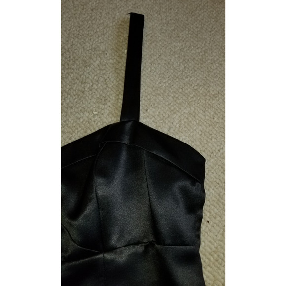 Womens Dress-ADRIANNA-black 100% silk babydoll slip elegant party Occassion-8 - Picture 2 of 4